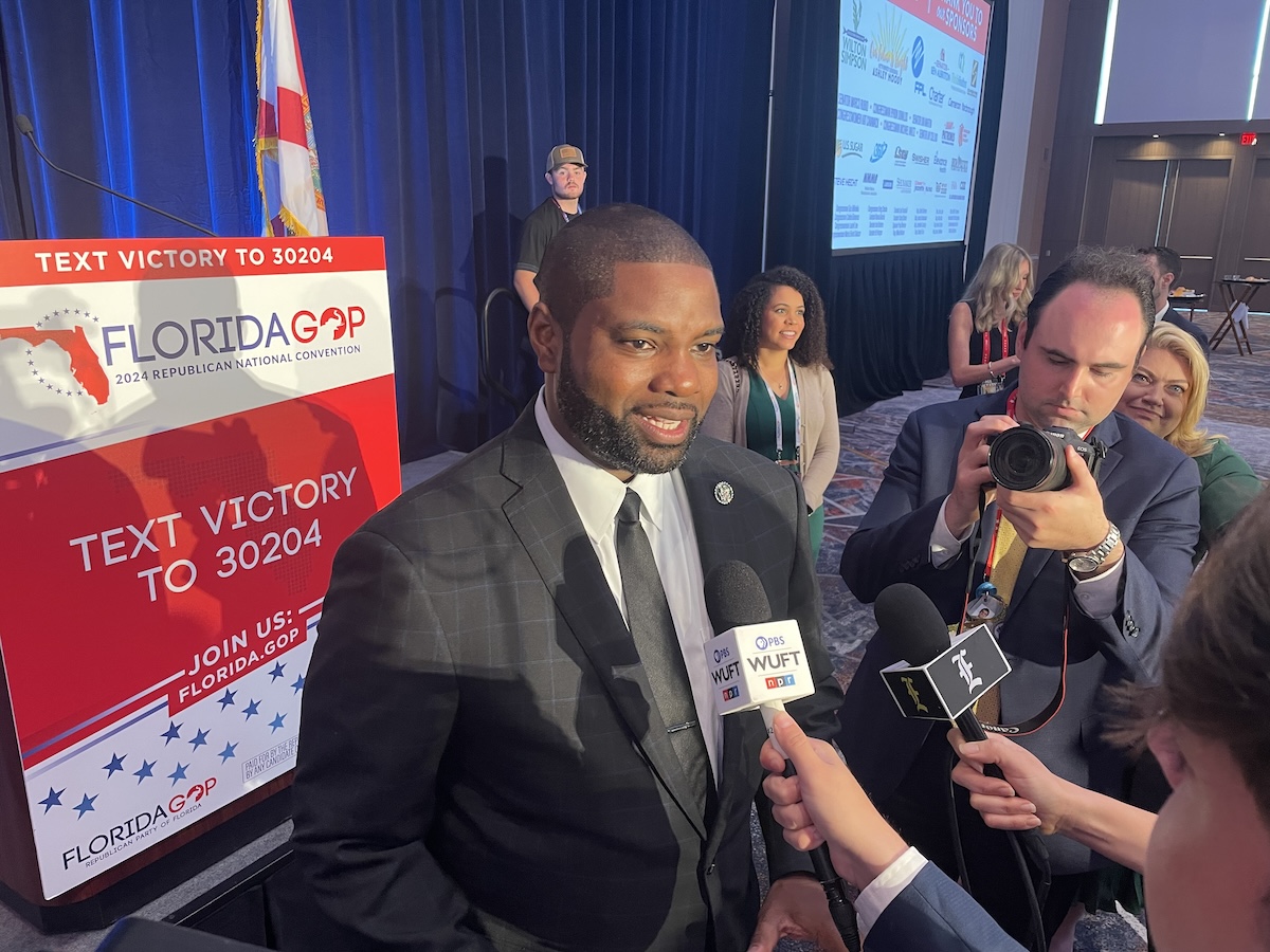 Rep. Byron Donalds, R-Fla., at RNC in Milwaukee, 7-18-2024