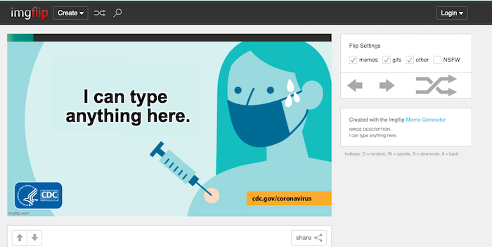 CDC I can type anything meme