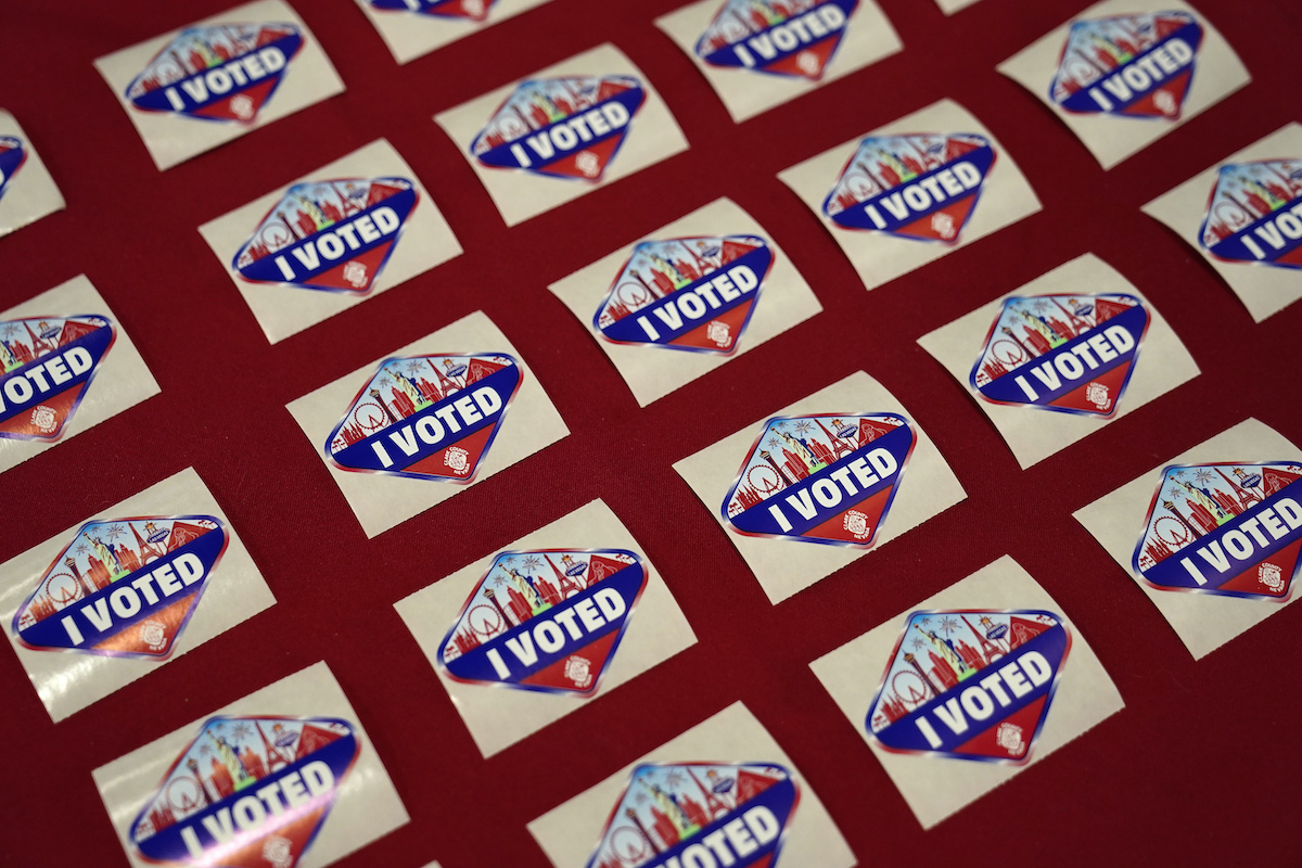 Las Vegas Nevada I voted stickers 11-3-20