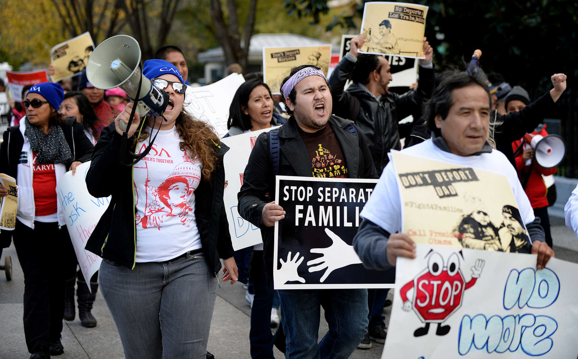 Immigration reform protesters