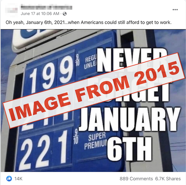 False FB gas photo Jan. 6