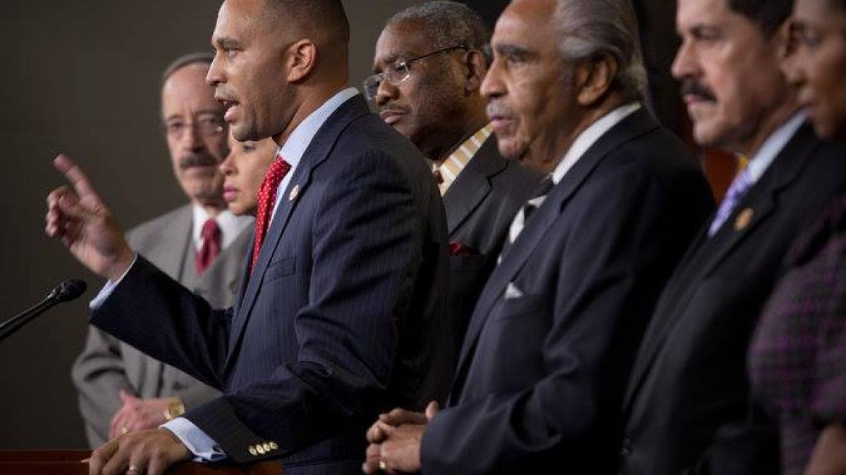Hakeem Jeffries Trump Budget Photo