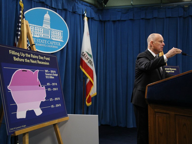 Jerry Brown budget surplus