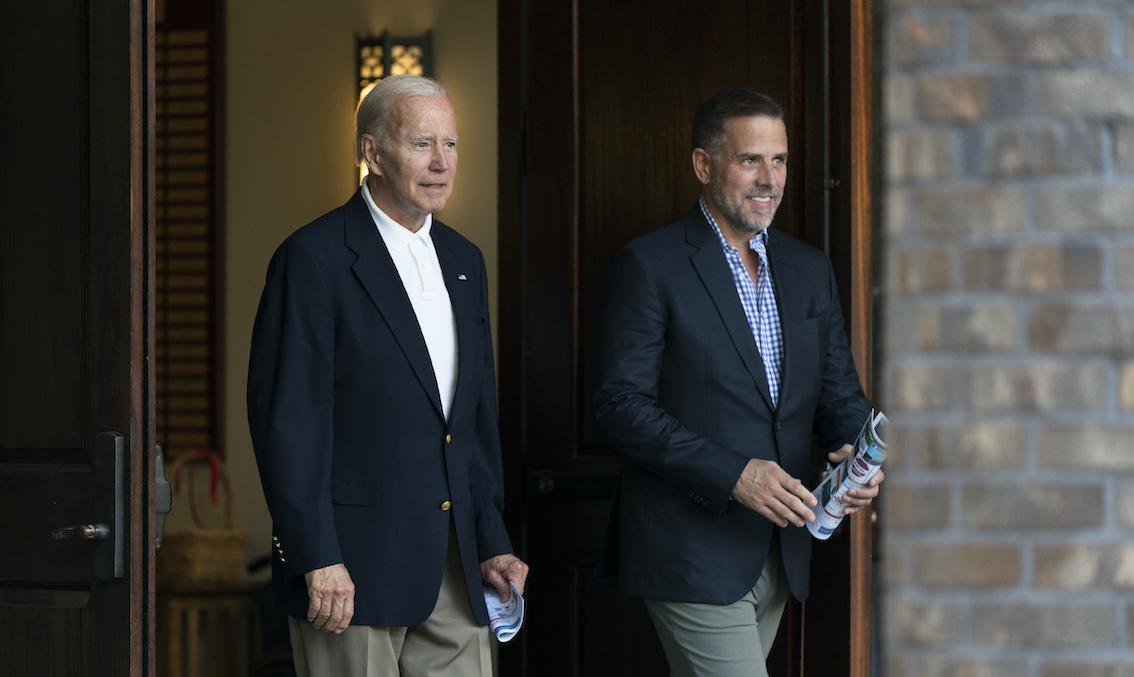 Joe Biden and Hunter Biden in SC leaving church 8-13-22