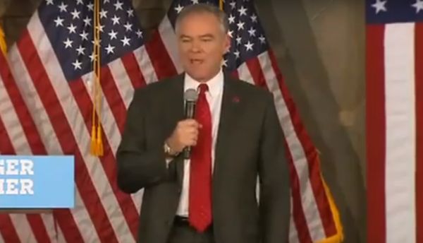 Kaine in Fayetteville still