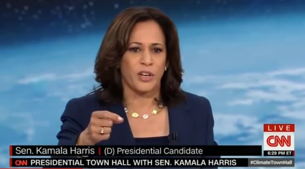 Kamala Harris at CNN climate town hall
