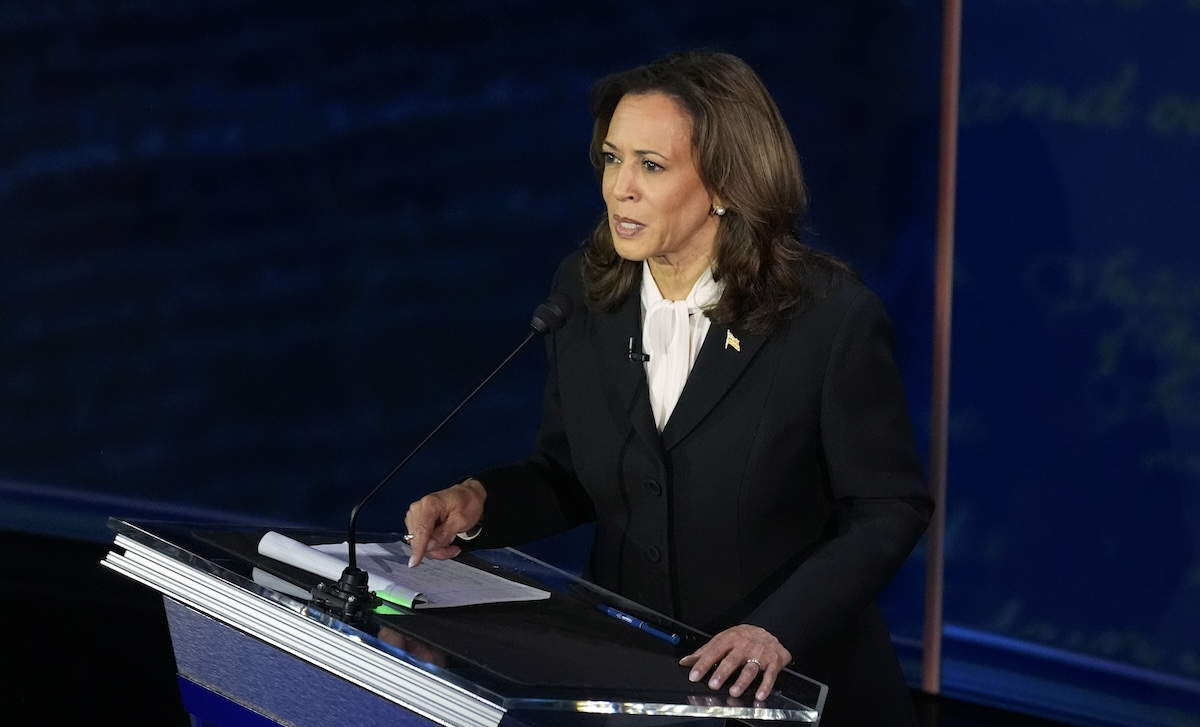 Kamala Harris speaks during debate, 9-10-2024