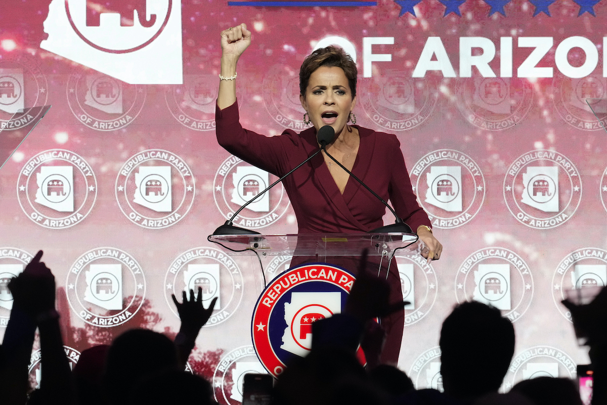 Kari Lake at her watch party in Scottsdale Arizona 11-8-22