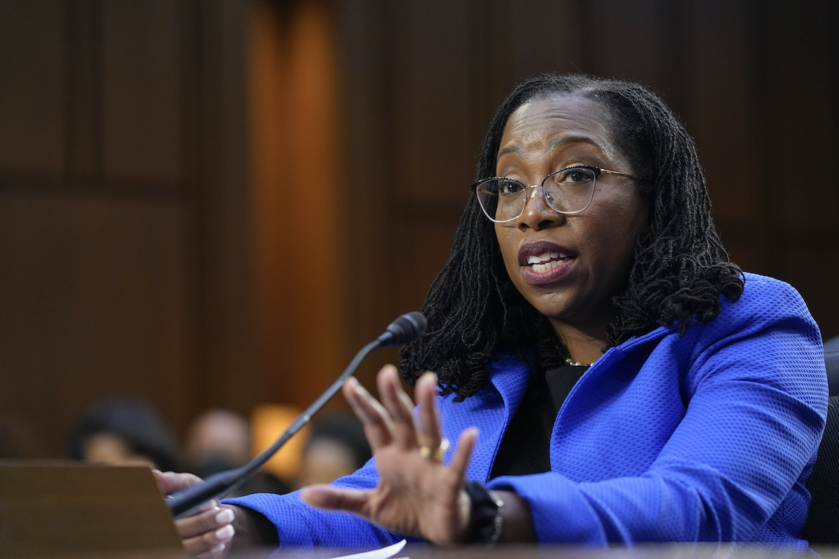 Ketanji Brown Jackson testifies on March 23, 2022