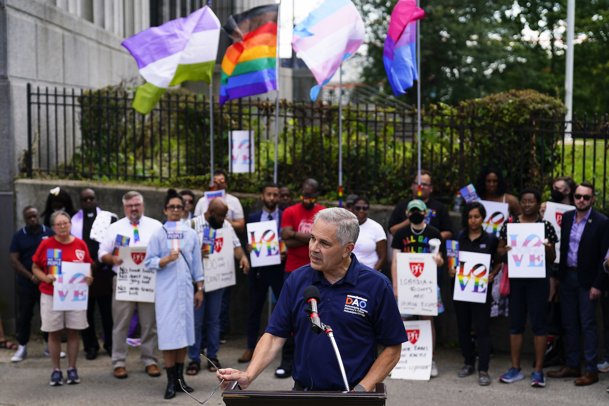 Krasner denounces bill prohibiting instruction of gender identity June 30, 2022