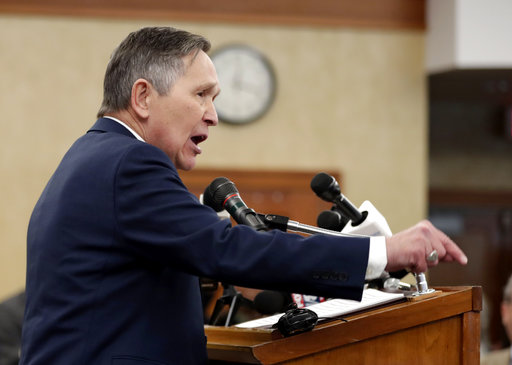 Dennis Kucinich at a podium Jan 2018