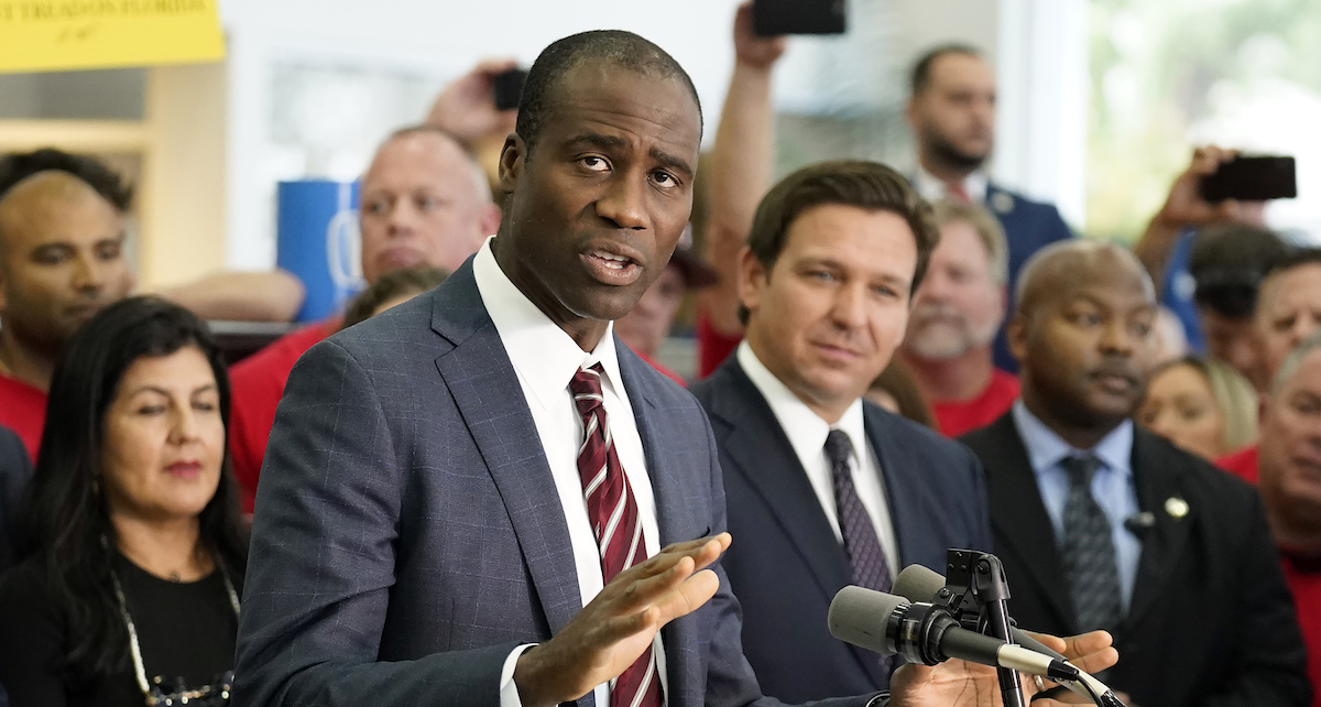 Dr. Ladapo speaking before bill signing in Brandon 11-18-2021