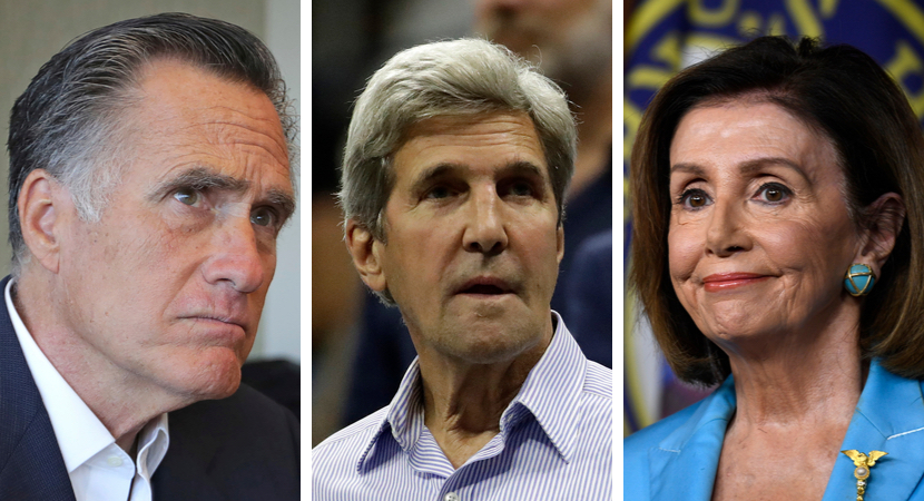 Romney, Kerry, Pelosi