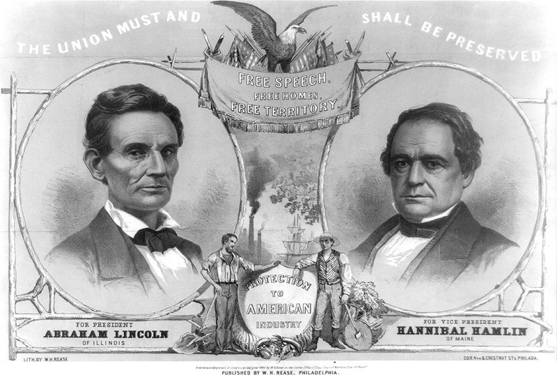 Lincoln-Hamlin poster