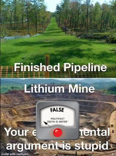 Lithium Mine Meme False