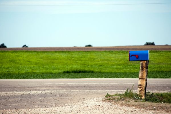 Lonely country mailbox