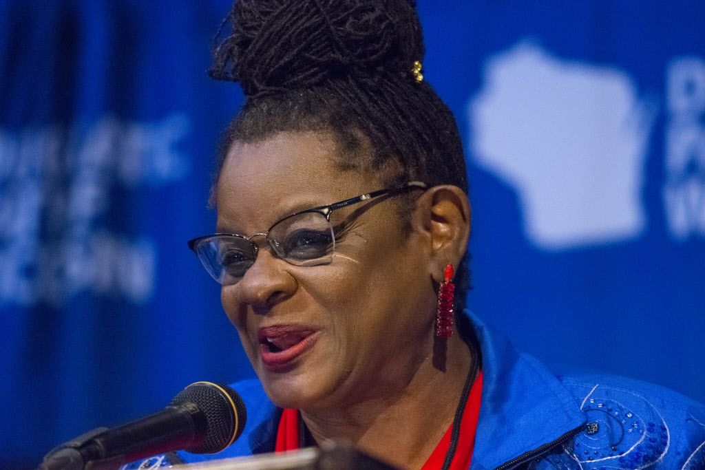 Gwen Moore at Wisconsin convention