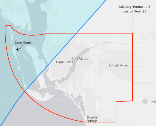 Magnified Graphic of Ian's Cone