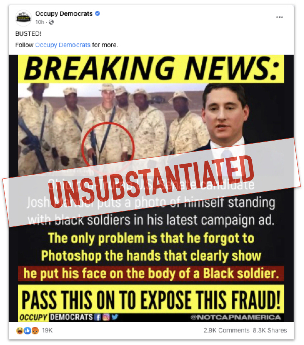 Occupy Democrats Josh Mandel claim