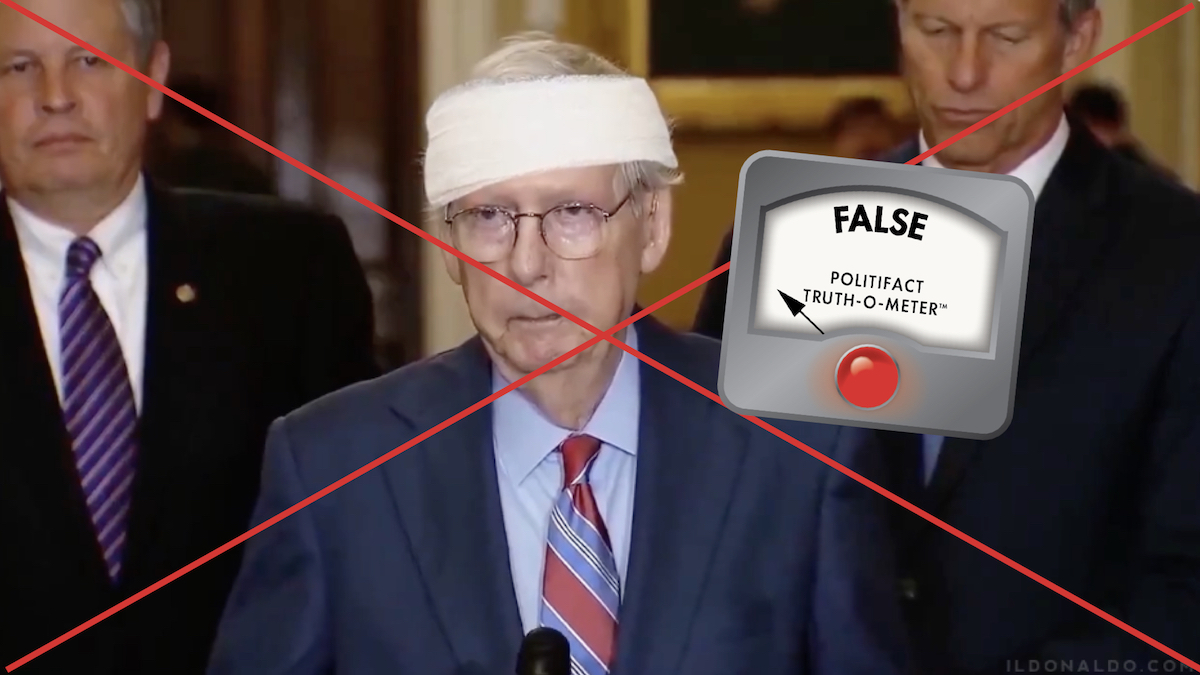 False claim Mitch McConnell injuries, 10/12/24