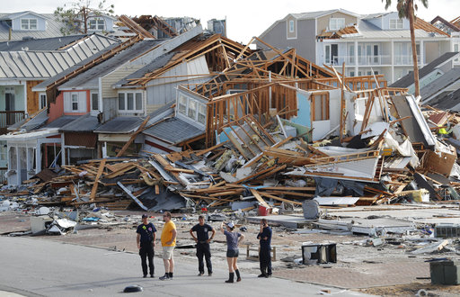 Mexico Beach crumbled homes Hurricane Michael