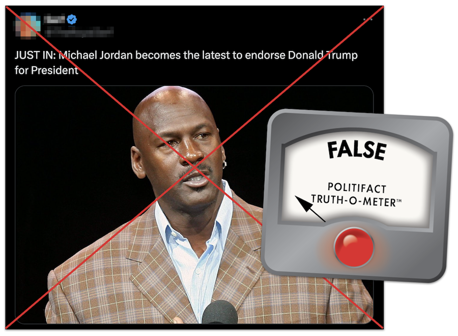 Michael Jordan endorse Trump claim graphic, 11-3-3034