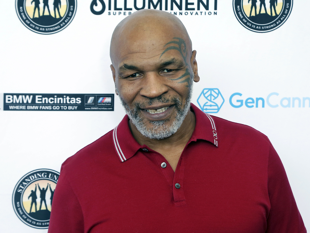 Mike Tyson attends a celebrity golf tournament, August 2, 2019