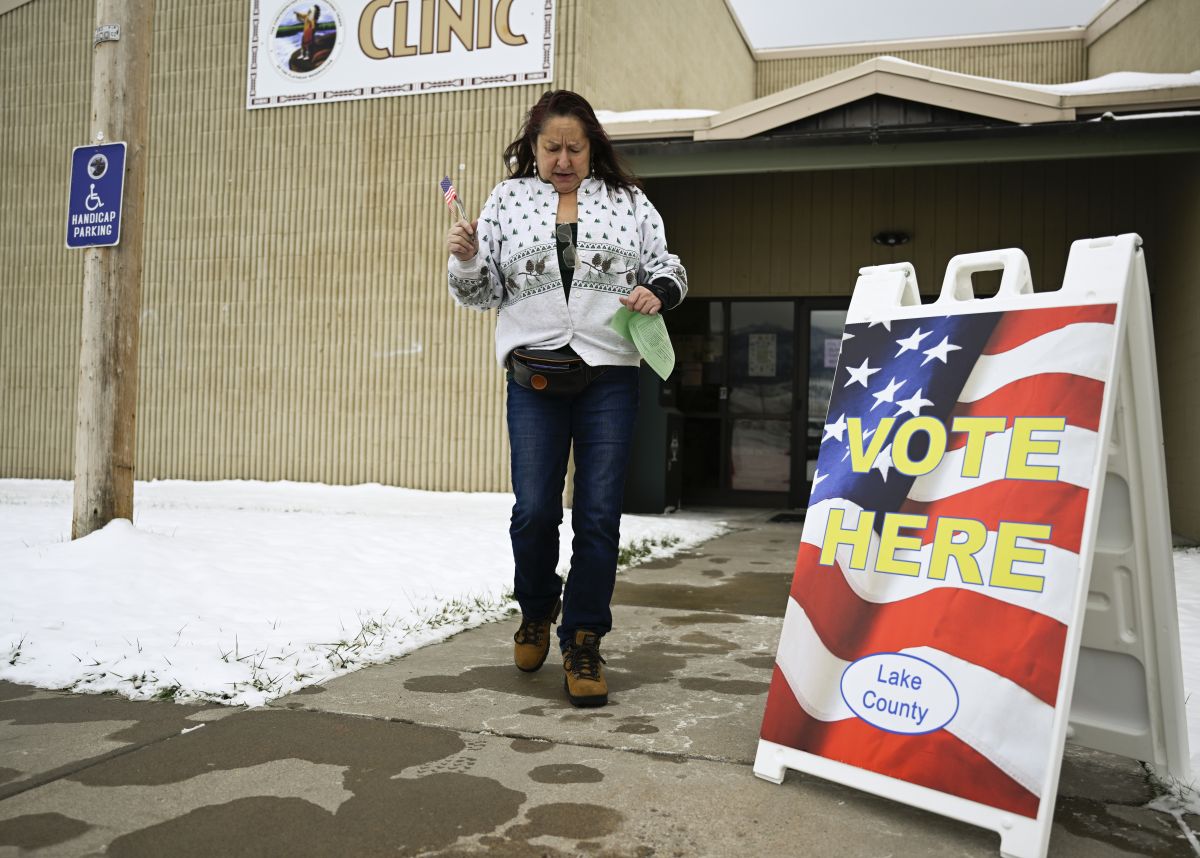 Elmo, Mont., polling place, 11-8-2022