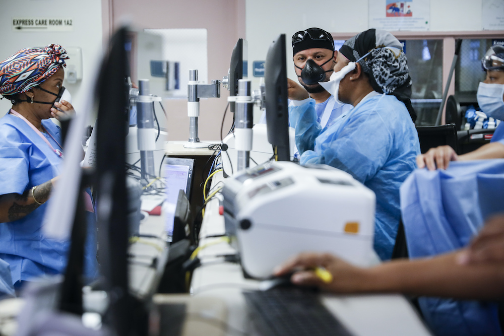 NYC hospital workers