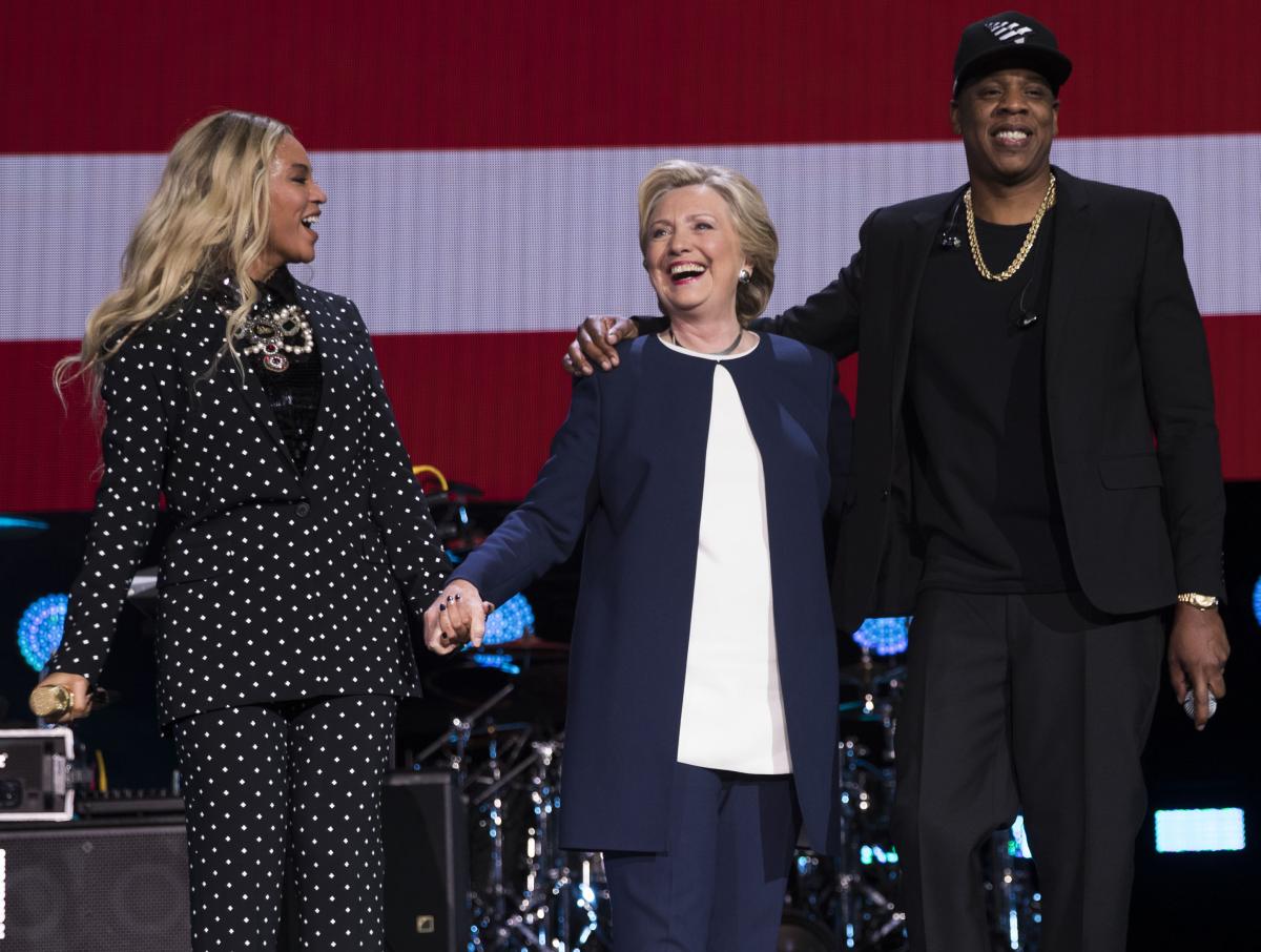Beyonce and Hillary and Jay-Z
