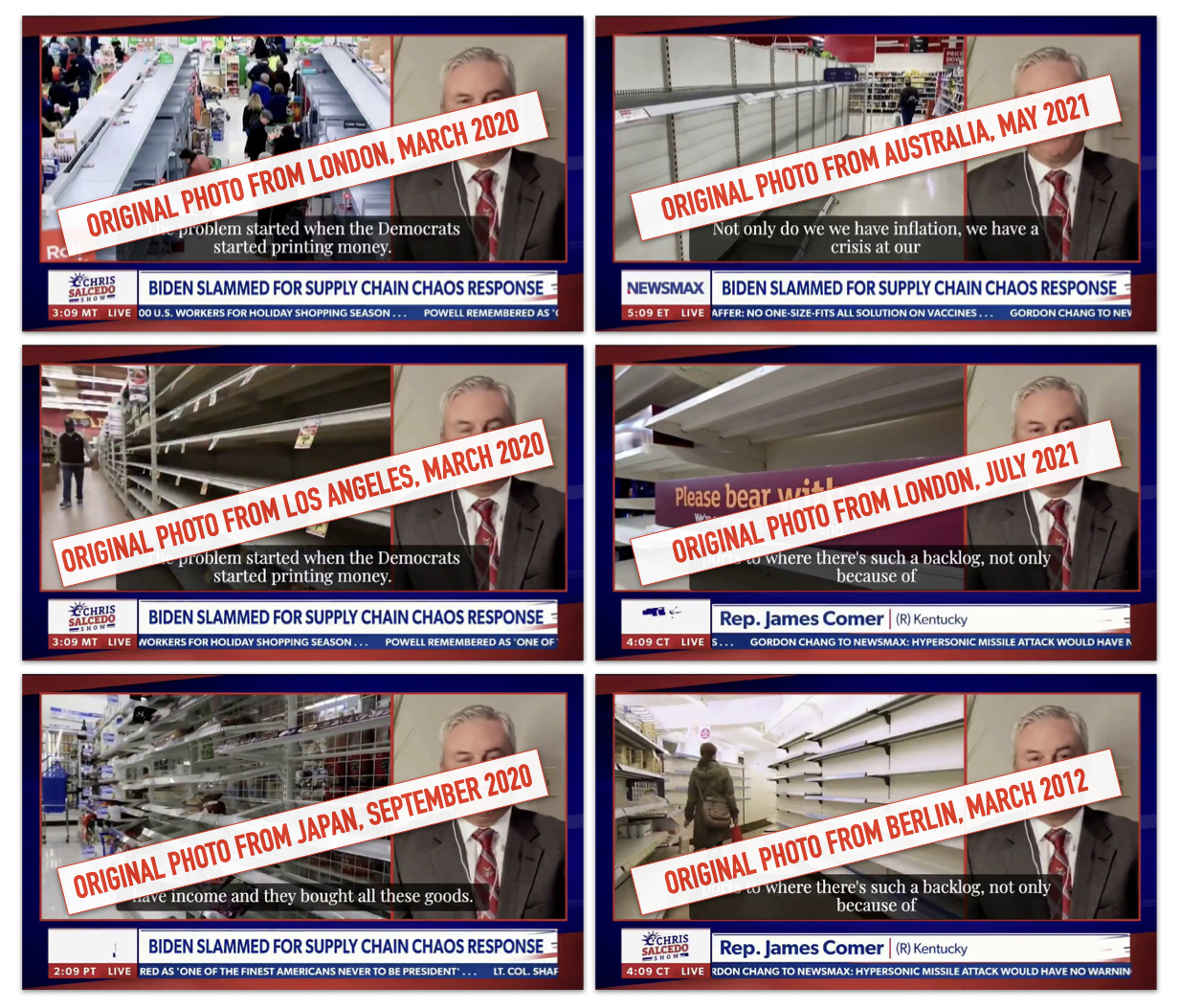 Newsmax art illustration supply chain photos