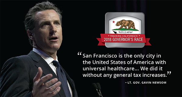 Gavin Newsom Healthy SF graphic