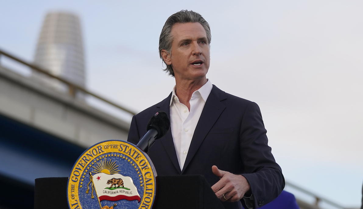 Gavin Newsom speaks in san francisco Nov 2023