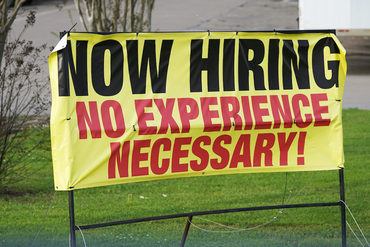 Help wanted no experience necessary banner Mississippi 3-27-21