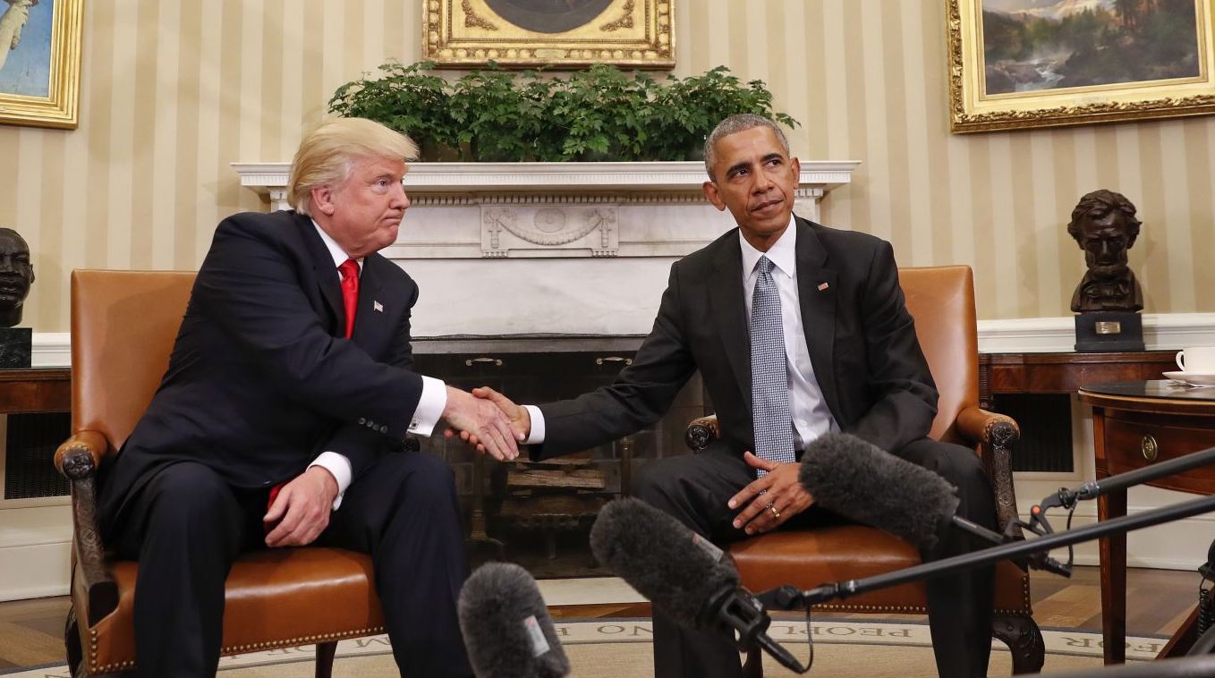 Trump Obama white house meeting tighter crop