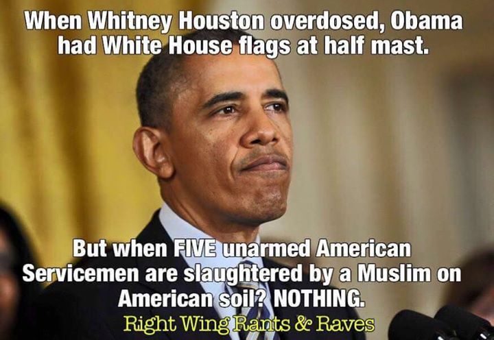 Obama flag whitney houston