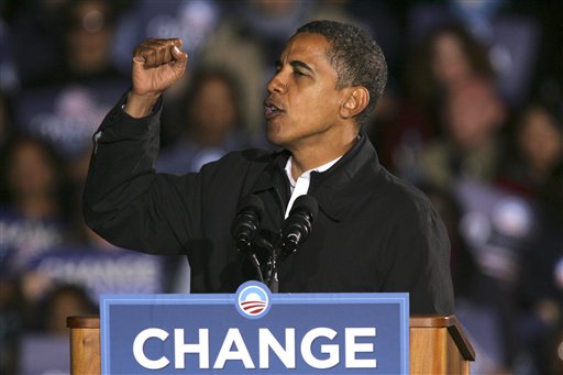 Obama night before 2008 election in Virginia