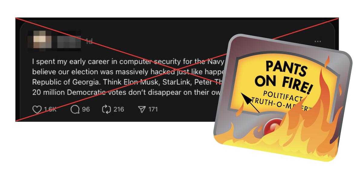 Edited post claiming 20 million votes disappeared 11-06-2024