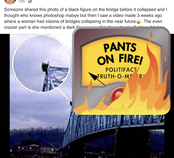 Embed of dark figure FB post POF meter