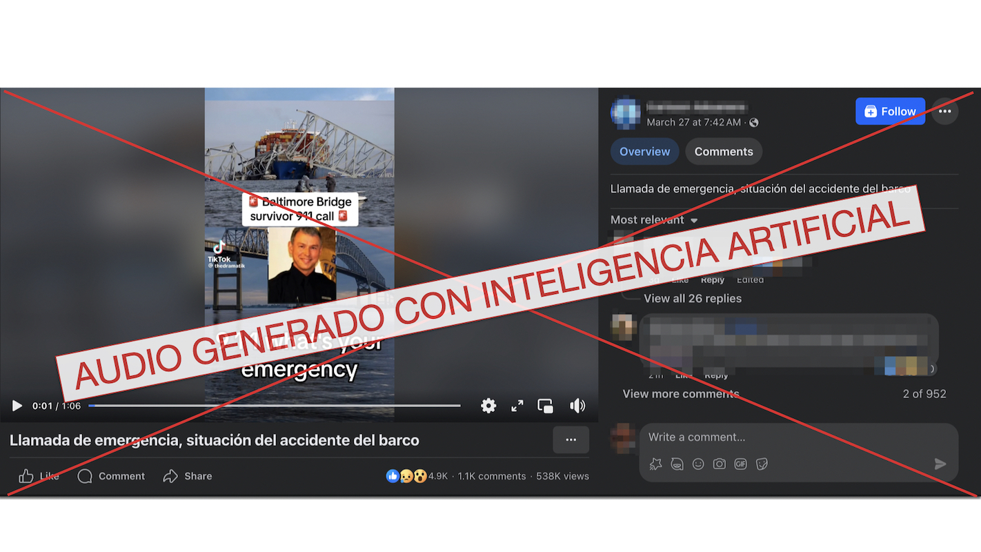 Llamada de AI al 911 de puente en Baltimore