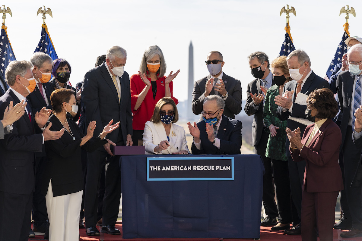 Pelosi and Schumer sign ARPA