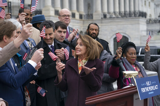 Pelosi rallies before HR 1 vote