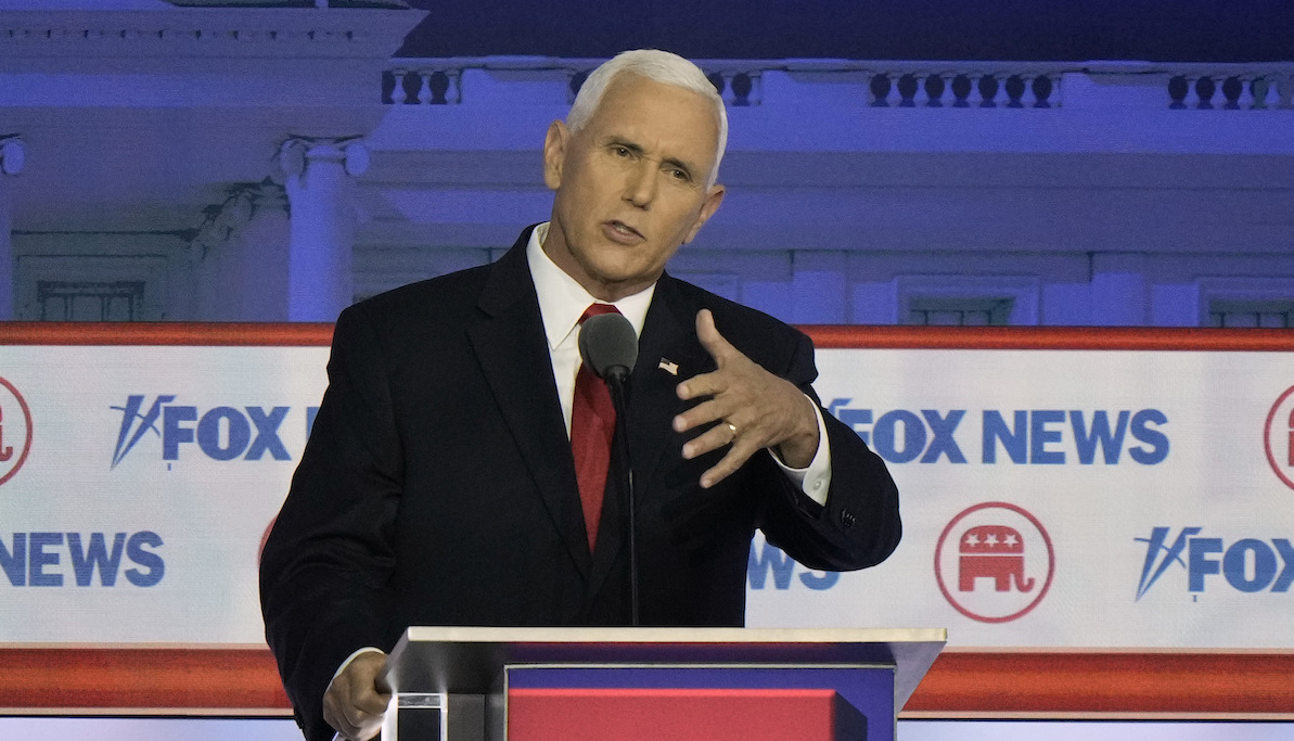 Mike Pence at Milwaukee debate, 8-23-2023