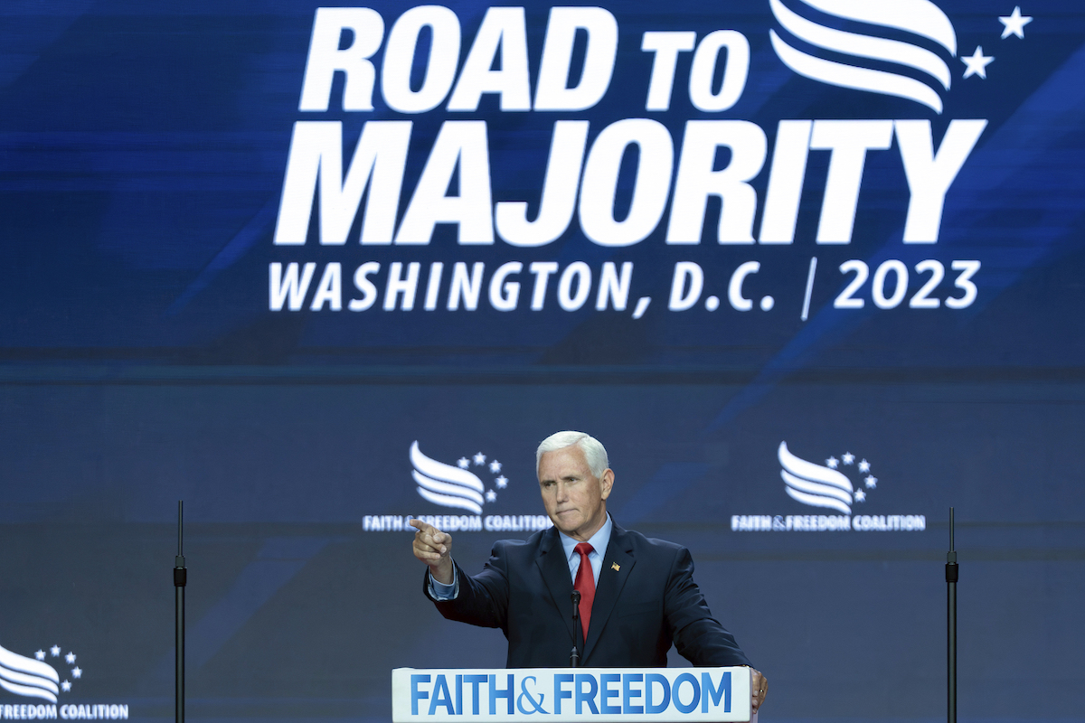 Mike Pence speaks at Faith Freedom Conference June 2023