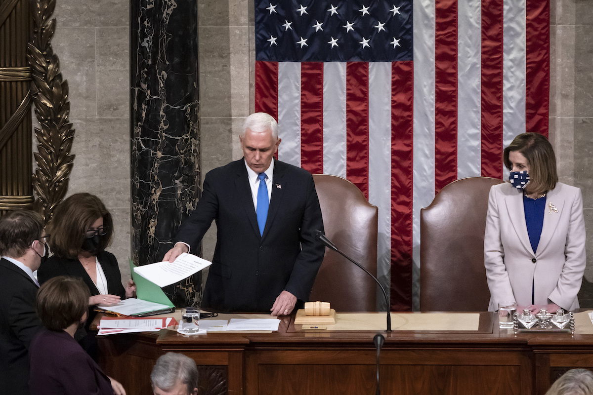 Pence and Pelosi Jan 6, 2021