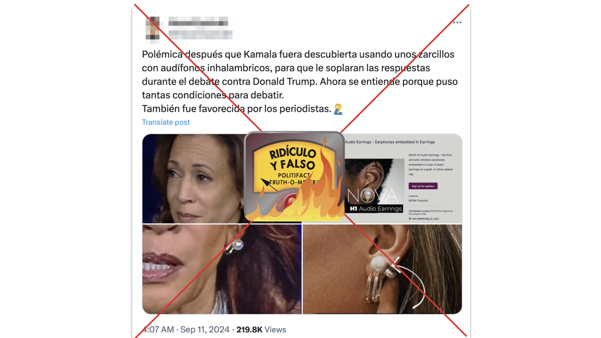 Foto POF de pendientes de Harris
