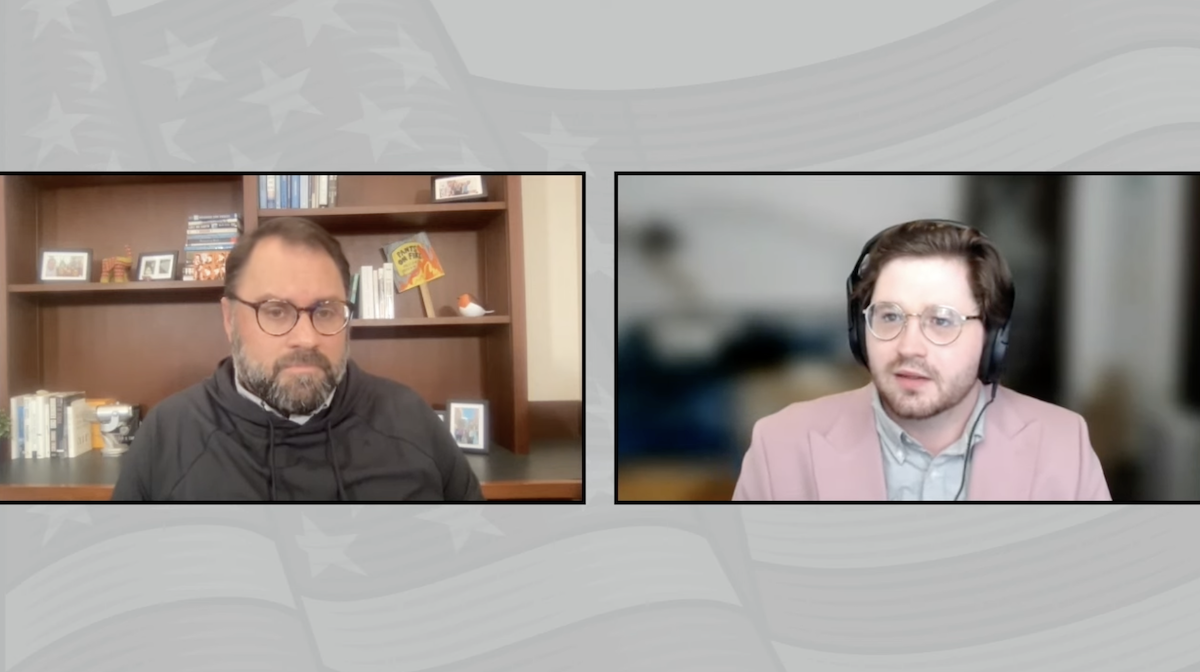 Peter Benzoni, Aaron Sharockman at United Facts of America, 11-6-2023