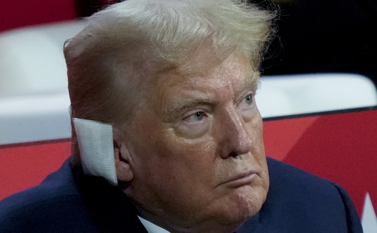 Photo of Donald Trump at the Republican National Convention, Milwaukee, 7-15-2024