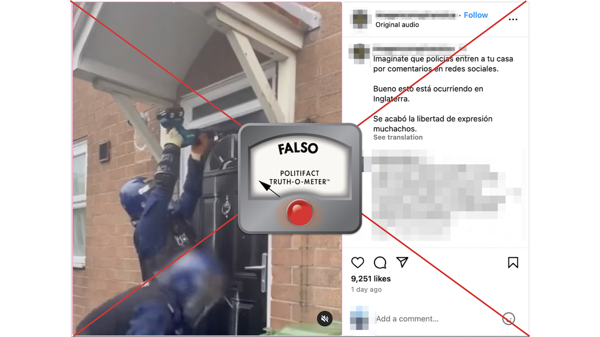 Grafico de imagen de policias en Manchester