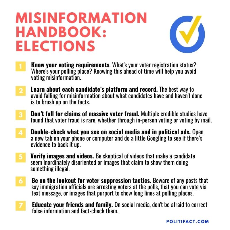 PolitiFact Misinformation Handbook: Elections